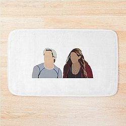 Aaron Taylor-Johnson and Elizabeth Olsen Bath Mat