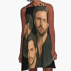 Aaron Taylor-Johnson Retro Icon A-Line Dress