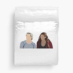 Aaron Johnson and Elizabeth Olsen Duvet Cover
