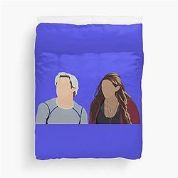 Aaron Taylor-Johnson and Elizabeth Olsen Duvet Cover