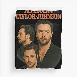 Aaron Taylor-Johnson Retro Icon Bootleg Duvet Cover