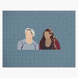 Aaron Johnson and Elizabeth Olsen Jigsaw Puzzle