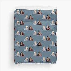 Aaron Taylor-Johnson and Elizabeth Olsen Duvet Cover