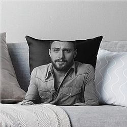 Aaron Taylor Johnson Handsome Throw Pillow