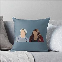 Aaron Johnson Elizabeth Olsen Throw Pillow