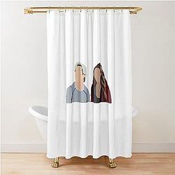 Aaron Taylor Johnson and Elizabeth Olsen Shower Curtain