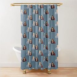 Aaron Taylor Johnson and Elizabeth Olsen Shower Curtain