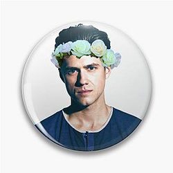 Aaron Tveit, flowers and Pin
