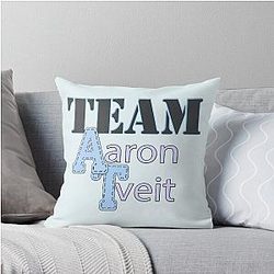 Team Aaron Tveit Throw Pillow