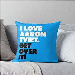 I Love Aaron Tveit Throw Pillow