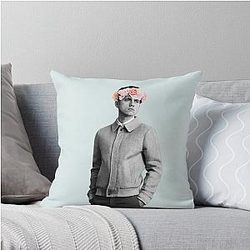 Aaron Tveit Flowers Throw Pillow