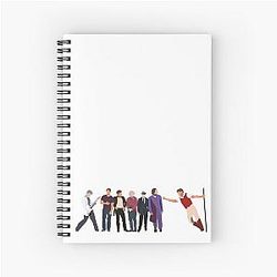 Aaron Tveit Roles Spiral Notebook
