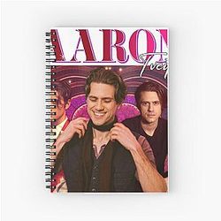 Aaron Tveit Retro Spiral Notebook