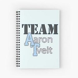 Team Aaron Tveit Spiral Notebook