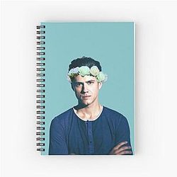 Aaron Tveit Flowers Spiral Notebook