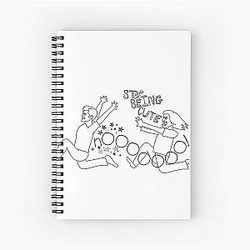 Aaron Tveit Stop Being Notebook Spiral Notebook