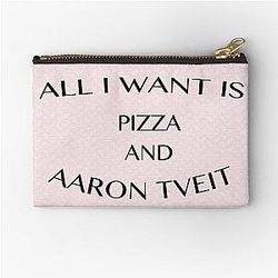 Pizza and Aaron Tveit Zipper Pouch