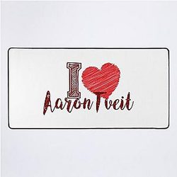 I Love Aaron Tveit Desktop Mat
