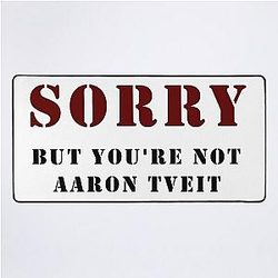 You're Not Aaron Tveit Desk Mat