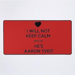 Keep Calm Aaron Tveit Desk Mat