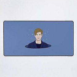 Aaron Tveit Cartoon Desk Mat