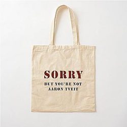 You're not Aaron Tveit Cotton Tote Bag