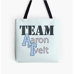 Team Aaron Tveit All Over Print Tote Bag