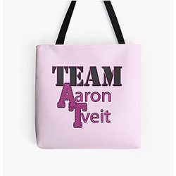 Team Aaron Tveit All Over Print Tote Bag