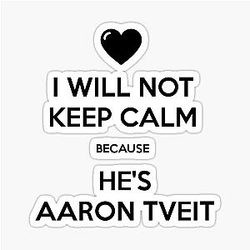 Keep Calm Aaron Tveit Sticker