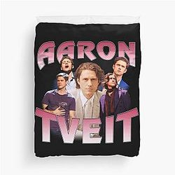 Aaron Tveit Retro Duvet Cover
