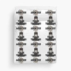 Aaron Tveit Tony Award Duvet Cover