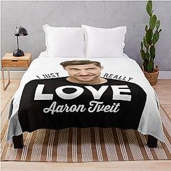 I just love Aaron Tveit Throw Blanket