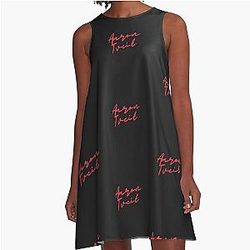 Aaron Tveit A-line dress