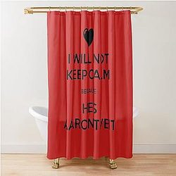 Keep calm Aaron Tveit Shower Curtain becomes:
Aaron Tveit Shower Curtain