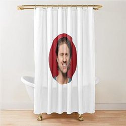 Aaron Tveit Circle Shower Curtain
