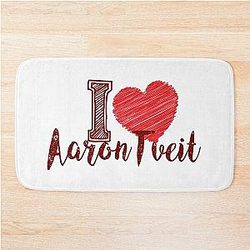 I Love Aaron Tveit Bath Mat