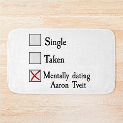 Mentally dating Aaron Tveit Bath Mat