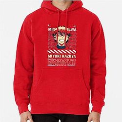Street Wear Ace of Diamond Kazuya Miyuki Catcher Pullover Hoodie
