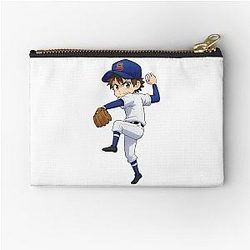 Eijun Sawamura Pitching Pose Ace of Diamond Zipper Pouch