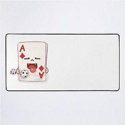 Playful Ace Diamonds Desk Mat
