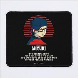 Ace of Diamond Quotes: Miyuki Kazuya with Glasses Mousepad