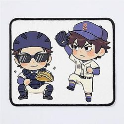 Miyuki and Sawamura Chibi Duo Ace of Diamond Mouse Pad