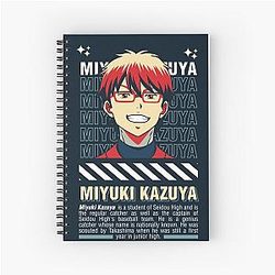 Street Wear Ace & Diamond: Kazuya x Miyuki Catcher Spiral Notebook