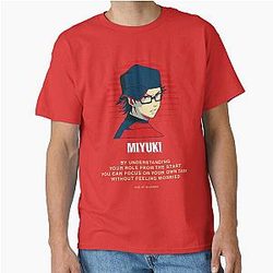 Ace of Diamond Quotes: Miyuki with Glasses Classic T-Shirt