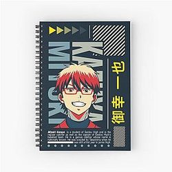 Street Wear Ace of Diamonds Kazuya Miyuki Catcher Spiral Notebook