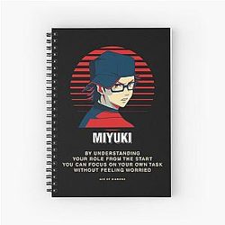 Ace of Diamond Quotes Miyuki Kazuya with Glasses Spiral Notebook