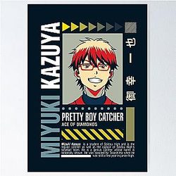 Street Wear Ace of Diamonds: Kazuya Miyuki Catcher Smile Poster