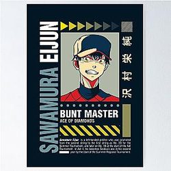 Street Wear Ace of Diamond Sawamura Eijun Ace Pitcher Poster