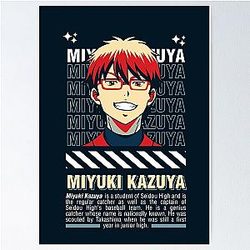 Street Wear Ace of Diamond Kazuya Miyuki Catcher Poster
