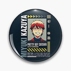 Ace of Diamond Catcher Smile Pin